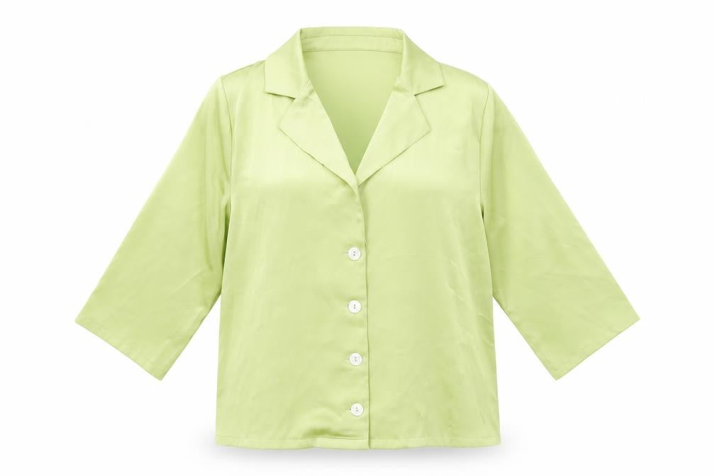 Fashion Union Womens Green Polyester Basic Button-Up Size 8 Collared