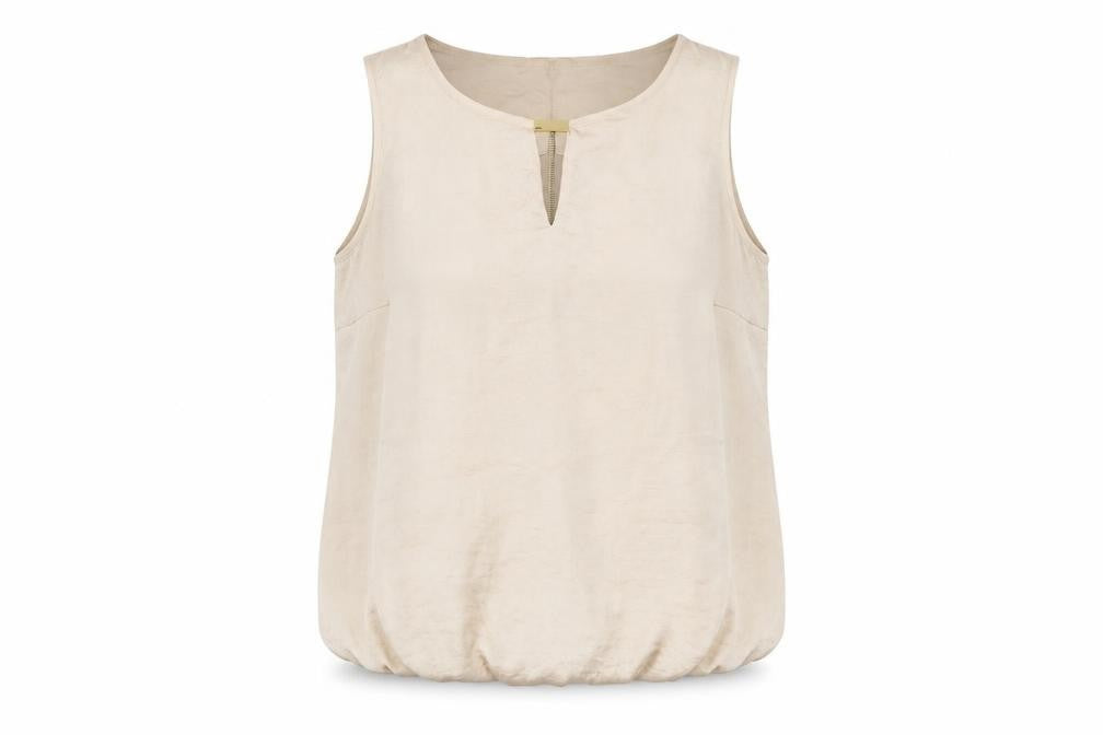 Apricot Womens Beige Polyester Basic Blouse Size M Round Neck