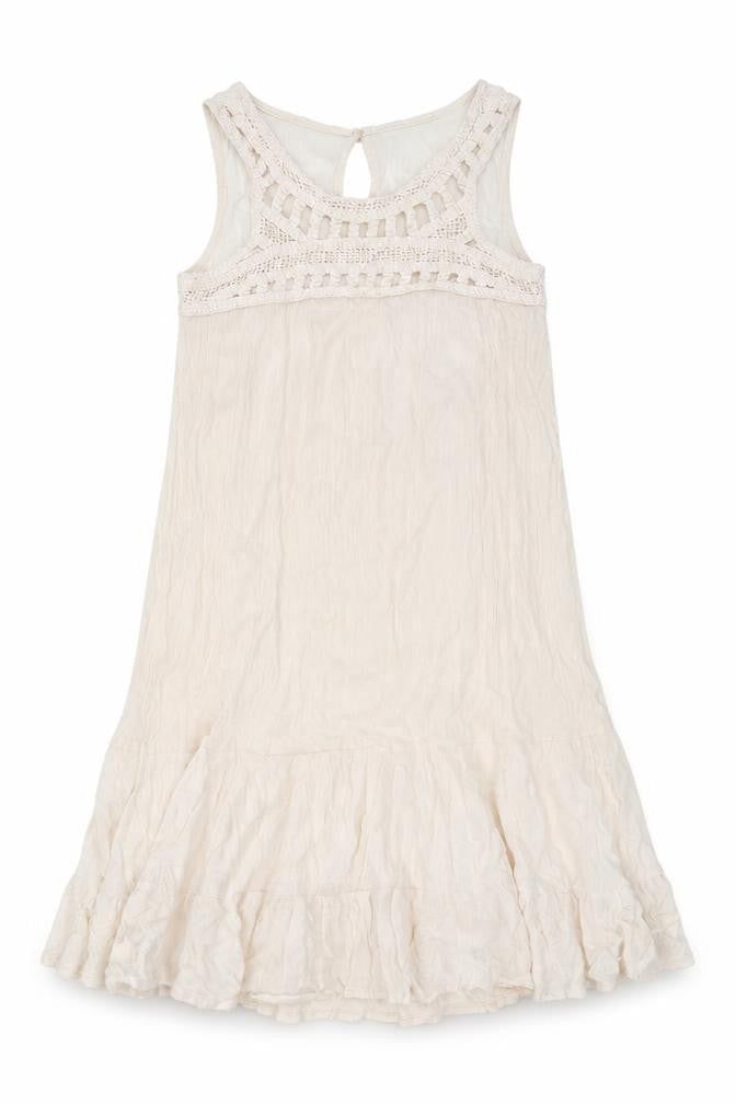 H&M Girls Pink Cotton Shift Size 10 Years Round Neck Button
