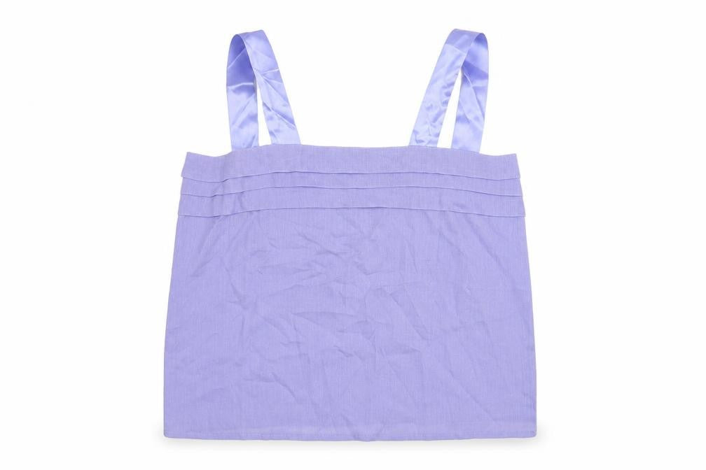 Classics Womens Purple Polyester Camisole T-Shirt Size 14 Square Neck