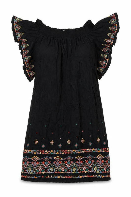 Next Womens Black Viscose A-Line Size 10 Off the Shoulder Pullover