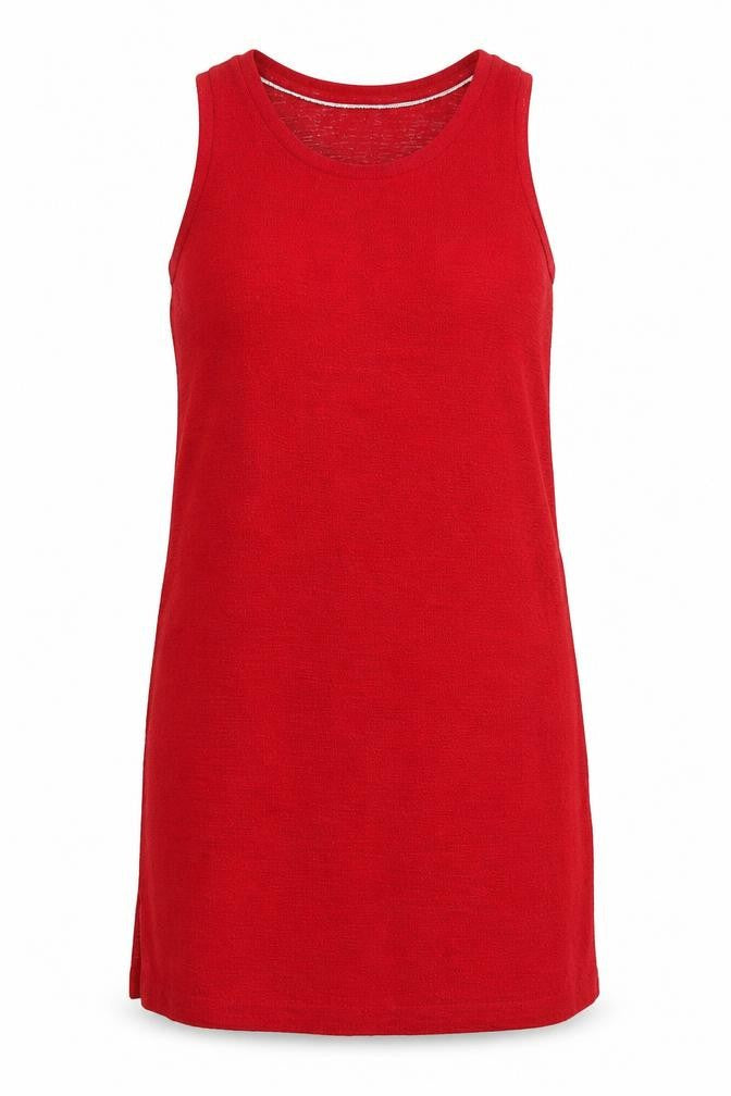 NEXT Womens Red Polyester Tank Dress Size 14 Scoop Neck Pullover