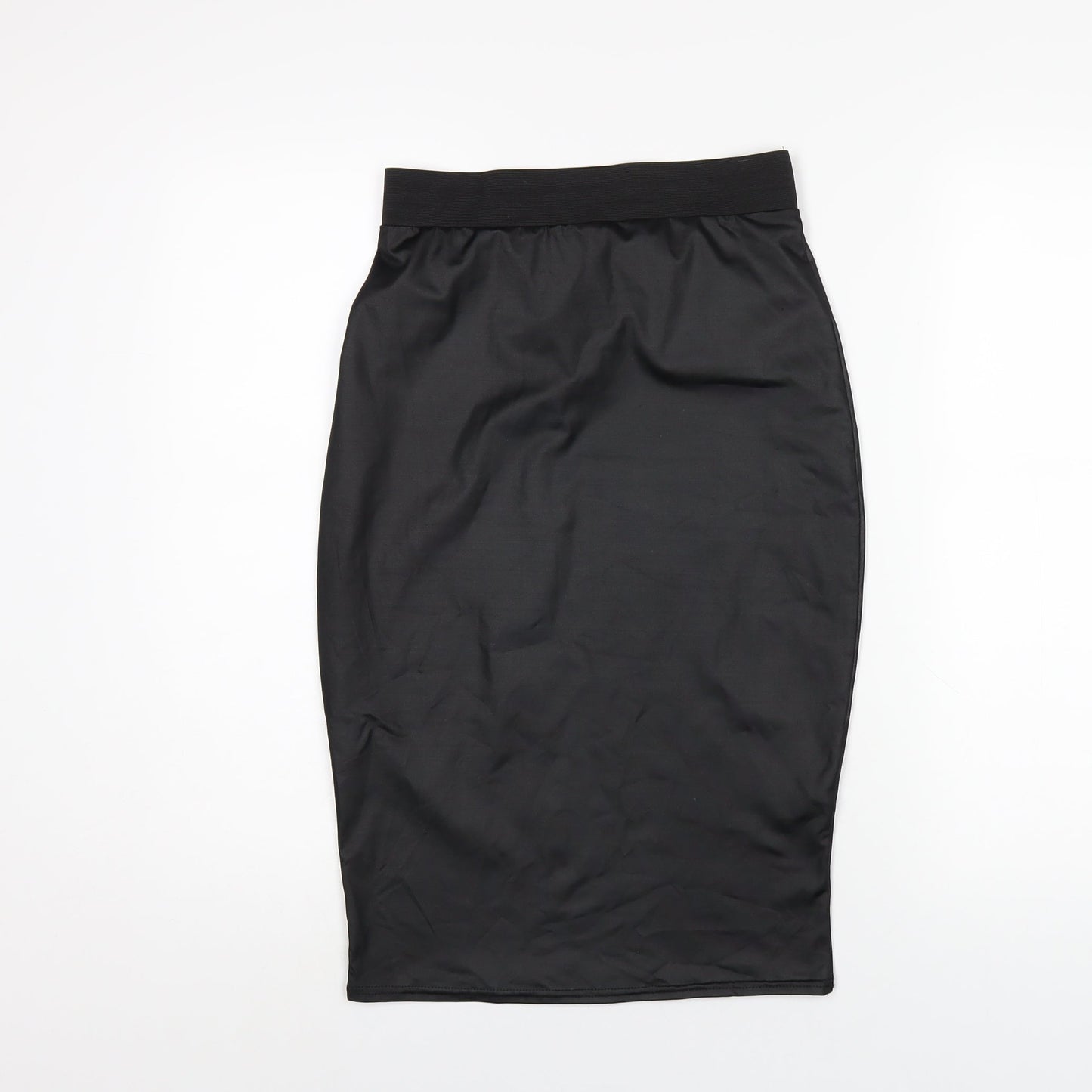 PARISIAN SIGNATURE Womens Black Polyester Straight & Pencil Skirt Size 12