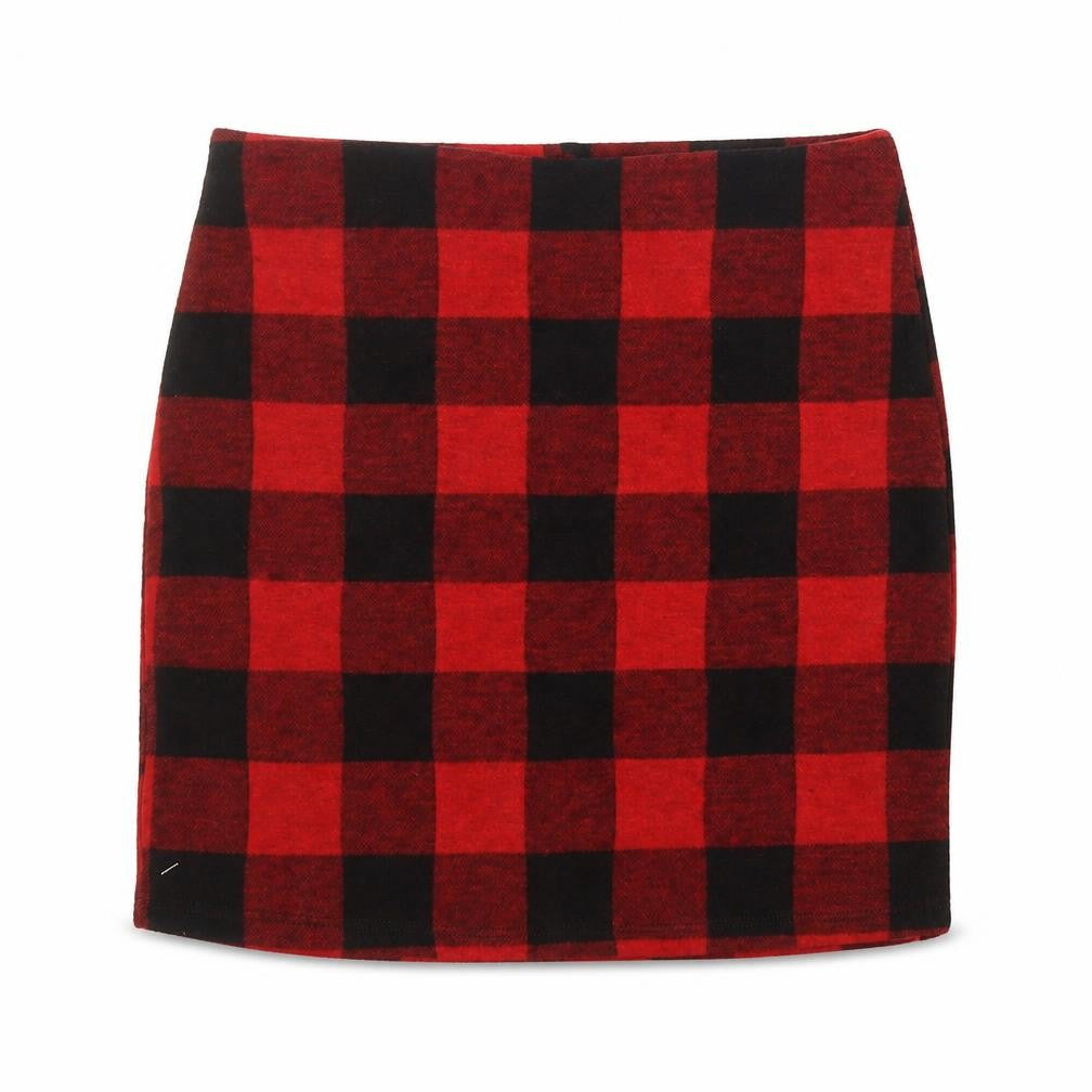 FOREVER 21 Womens Multicoloured Check Polyester Mini Skirt Size S