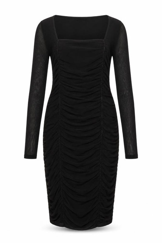 Nasty Gal Womens Black Polyester Blend Bodycon Size 4 Square Neck