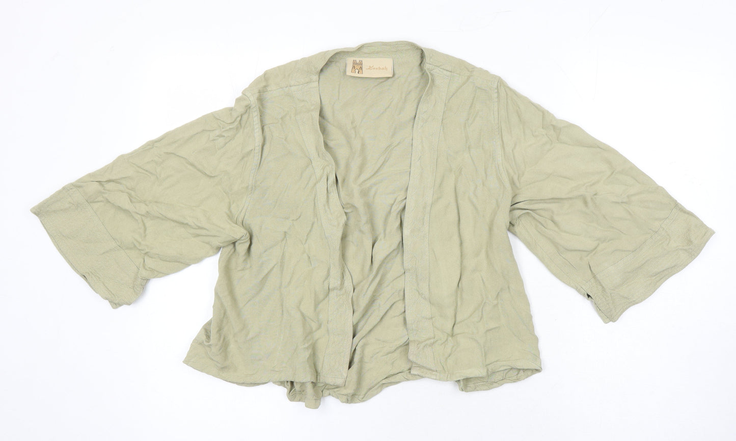Kasbah Womens Green Kimono Blazer Size M