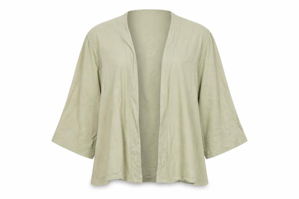 Kasbah Womens Green Kimono Blazer Size M