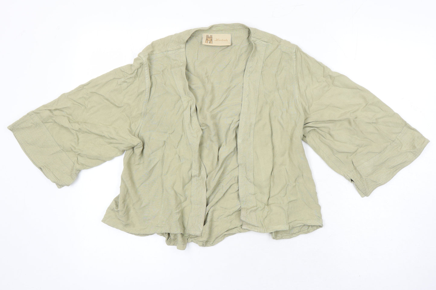 Kasbah Womens Green Kimono Blazer Size M