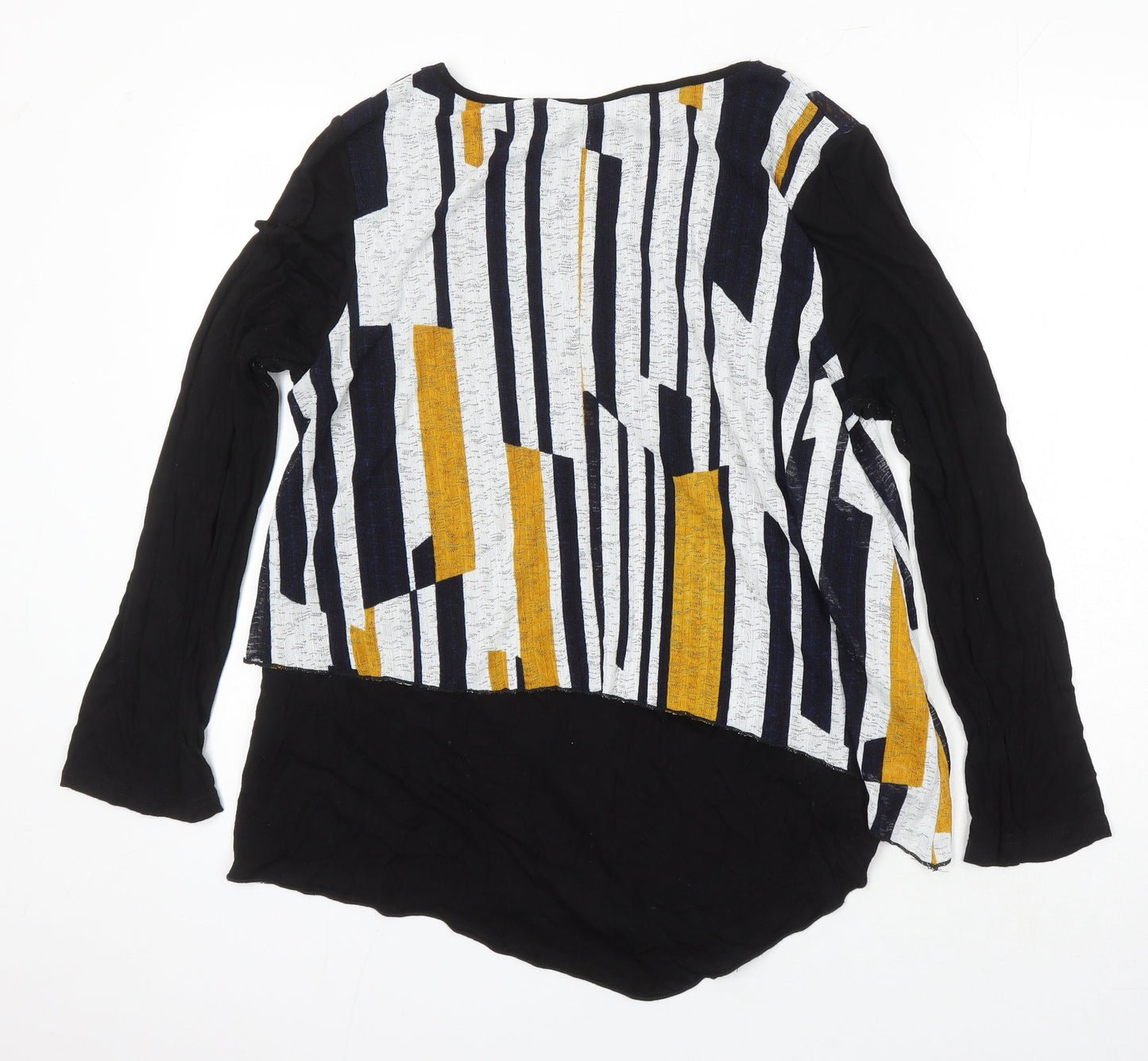Roman Womens Multicoloured Geometric Polyester Tunic Blouse Size 18 Boat Neck