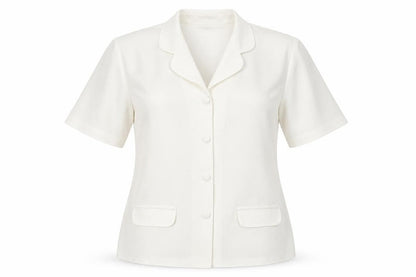 St Bernard Womens Ivory Polyester Tunic Blouse Size 16 Collared