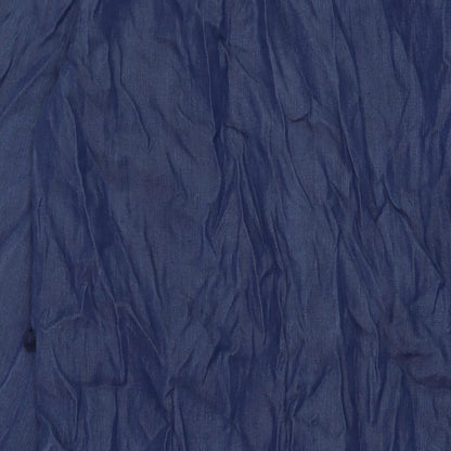 The White Company Womens Blue Lyocell Shirt Dress Size 12 Collared Button