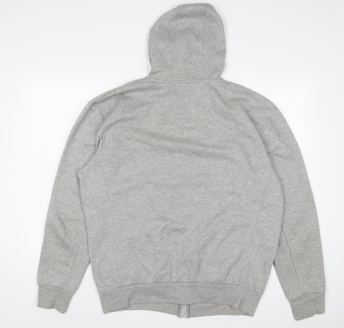 Slazenger Mens Grey Cotton Full Zip Hoodie Size L