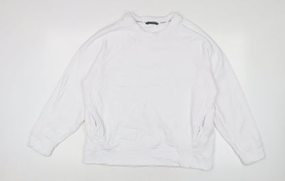 Goodmove Womens White Cotton Pullover Sweatshirt Size 18 Pullover