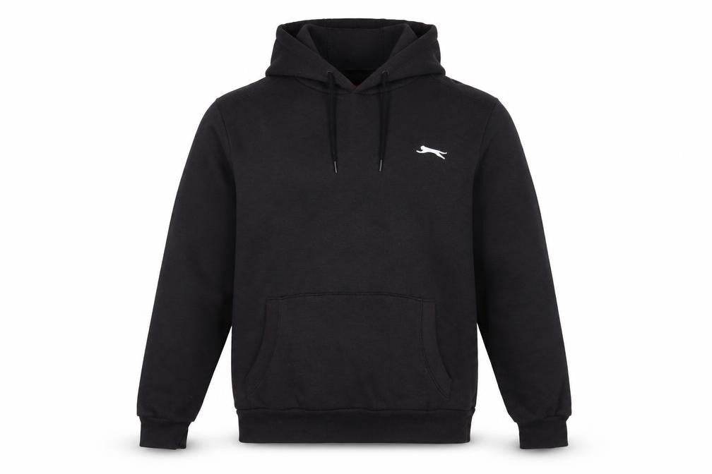 Slazenger Mens Black Cotton Pullover Hoodie Size M