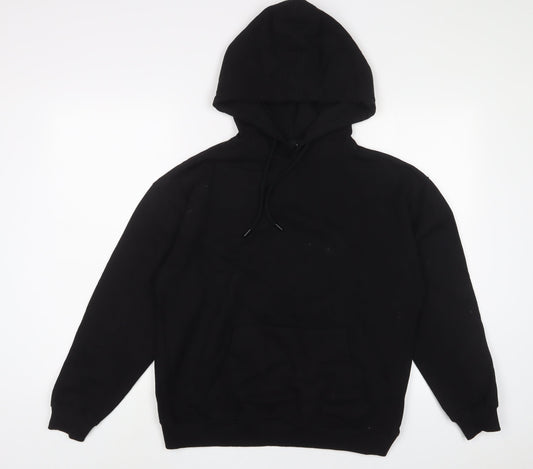 New Look Womens Black Cotton Pullover Hoodie Size S Pullover