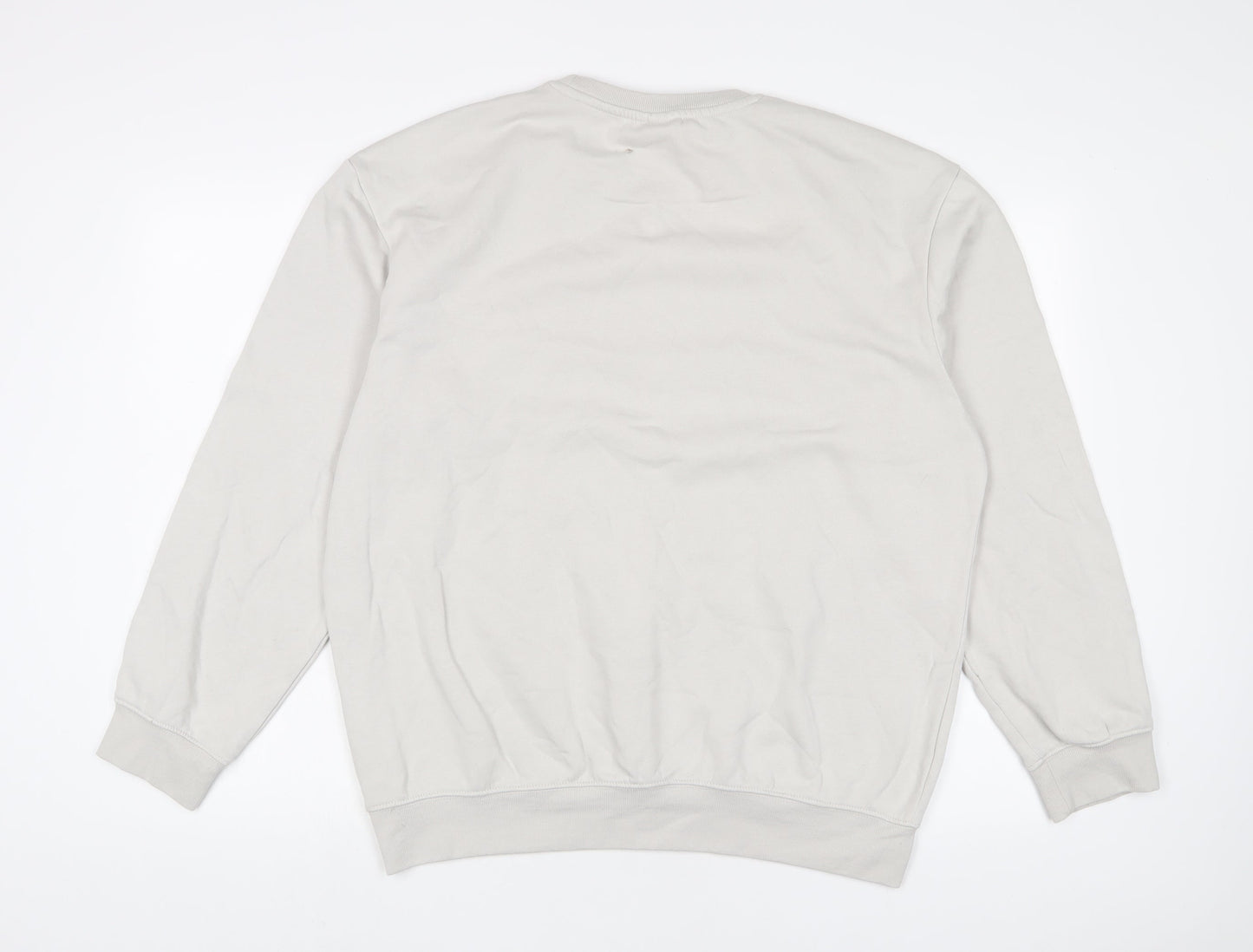 H&M Mens Grey Cotton Pullover Sweatshirt Size M