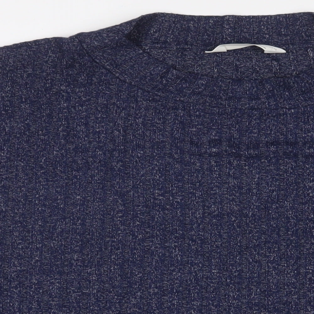 Marks and Spencer Womens Blue Solid Viscose Top Pyjama Top Size 18