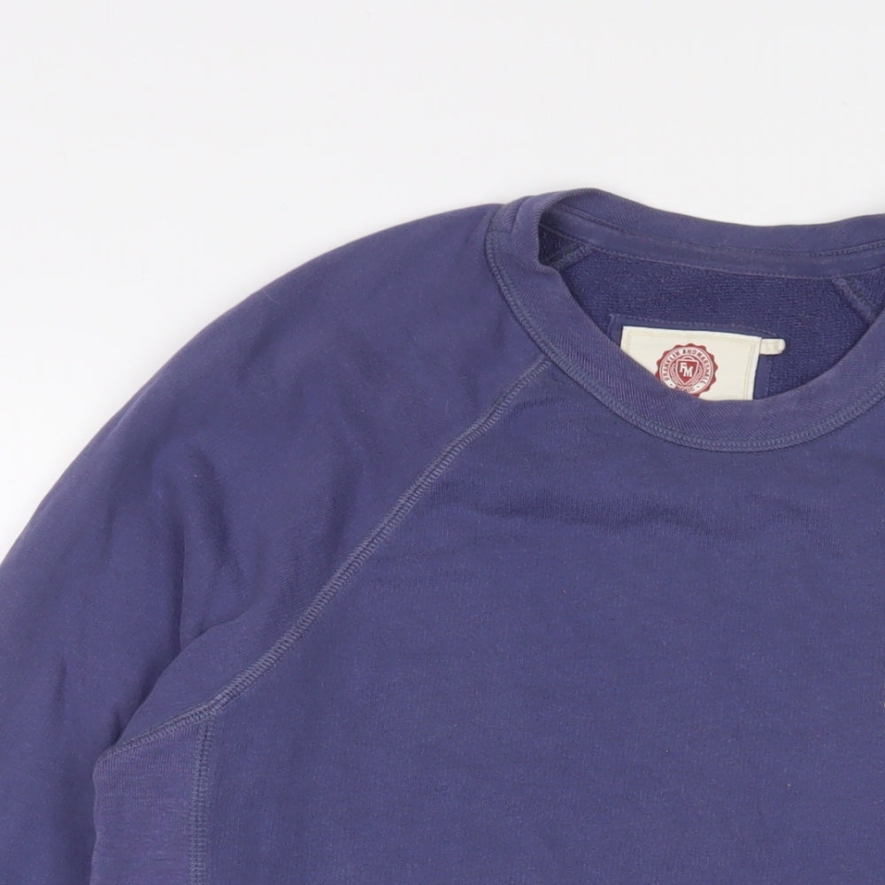 Franklin & Marshall Mens Purple Cotton Pullover Sweatshirt Size S