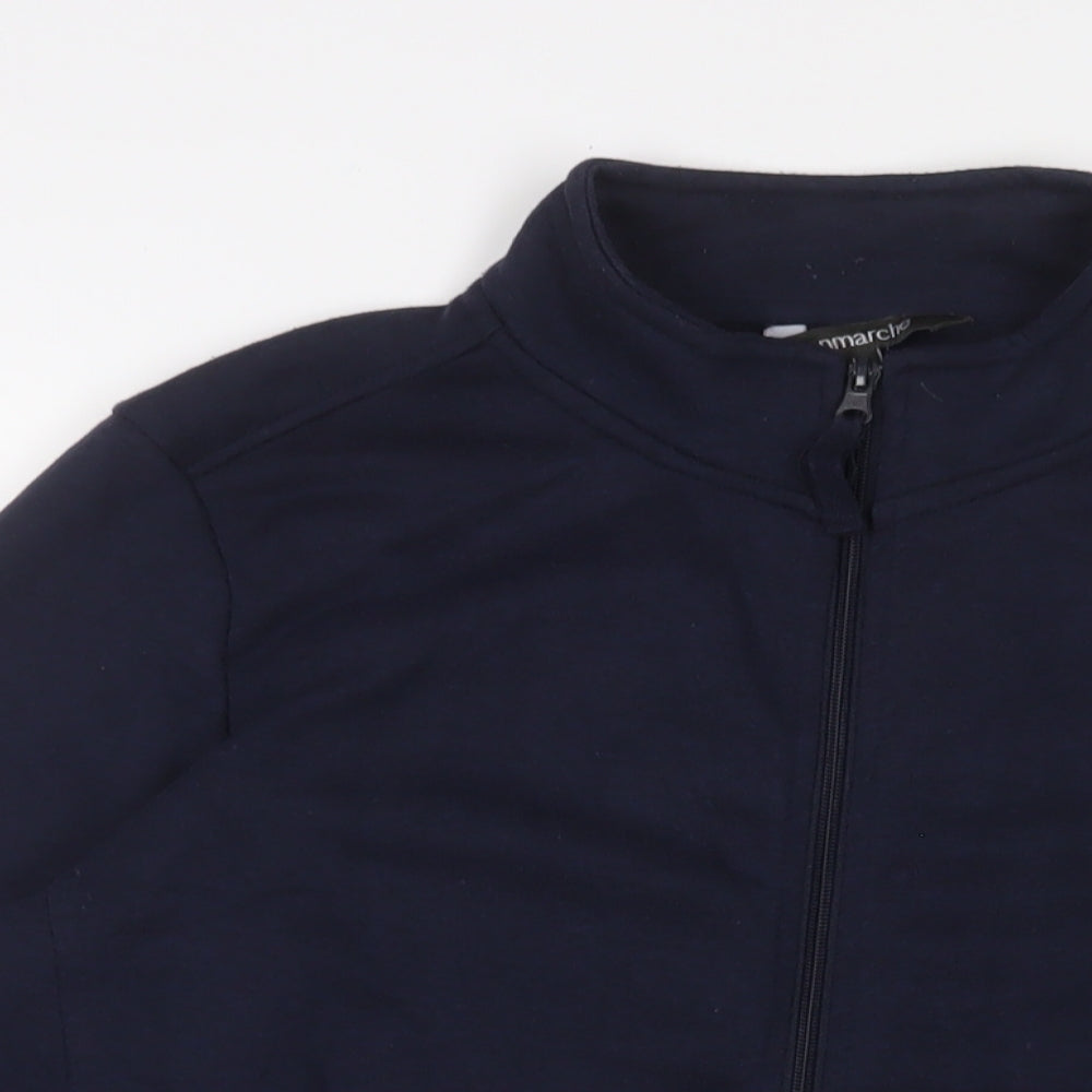 bonmar Womens Blue Polyester Full Zip Sweatshirt Size 16 Zip