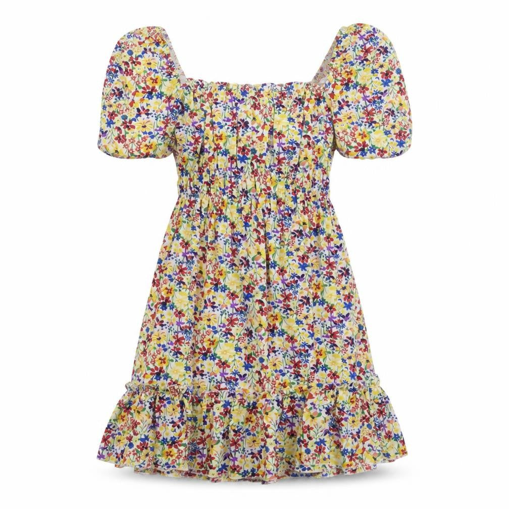 AX Paris Womens Multicoloured Floral Polyester A-Line Size 10 Off the Shoulder Pullover