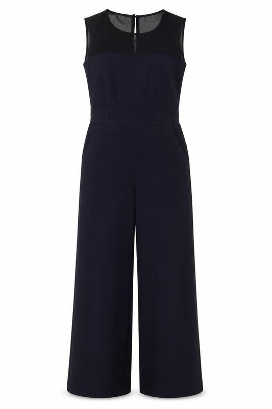 Next Womens Blue Polyester Jumpsuit One-Piece Size 8 L30 in Zip