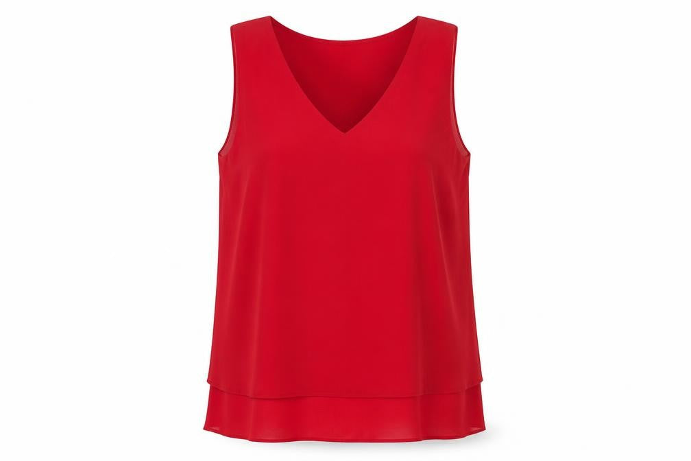 Zara Womens Black Polyester Basic Tank Size M V-Neck