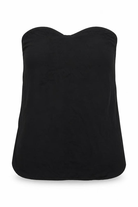 River Island Womens Black Viscose Basic Blouse Size 12 V-Neck