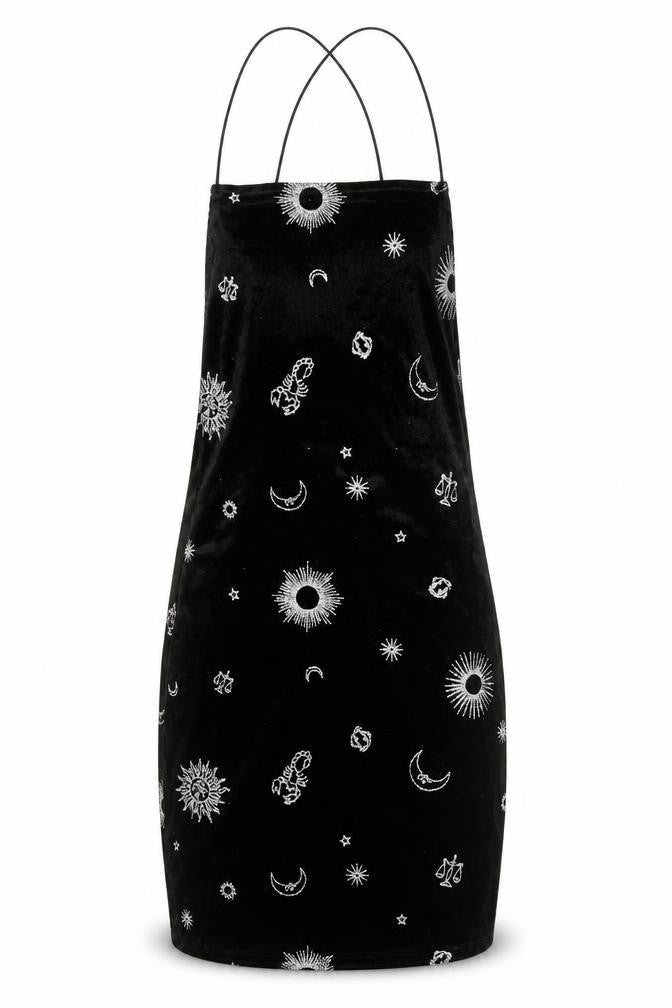H&M Womens Black Geometric Polyester Bodycon Size XS Square Neck Pullover
