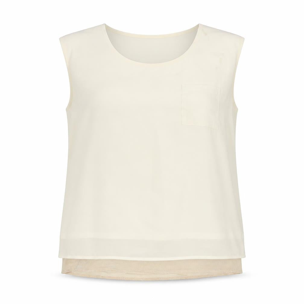 Oasis Womens White Polyester Basic Tank Size 14 Round Neck