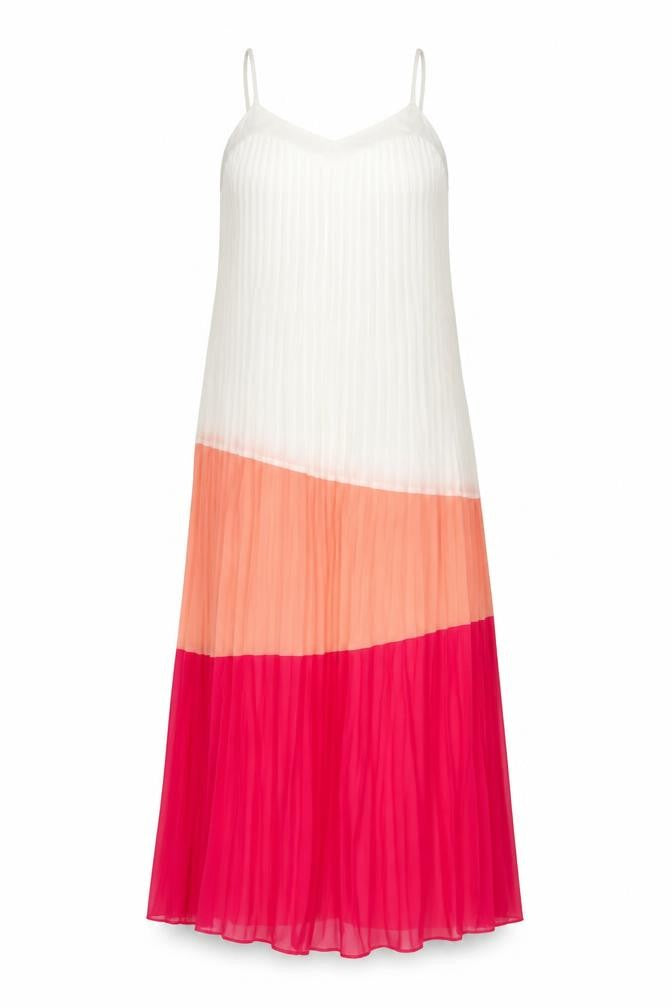 Tia Womens Multicoloured Colourblock Polyester Maxi Size 10 V-Neck Pullover