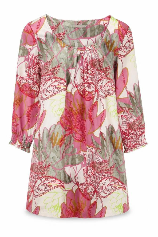 St Martins Womens Multicoloured Floral Polyester A-Line Size 10 Round Neck Pullover