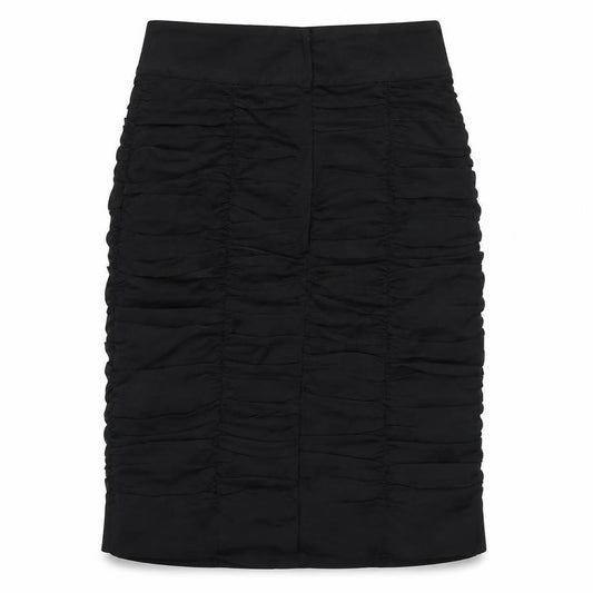 H&M Womens Black Polyester Straight & Pencil Skirt Size 10 Zip