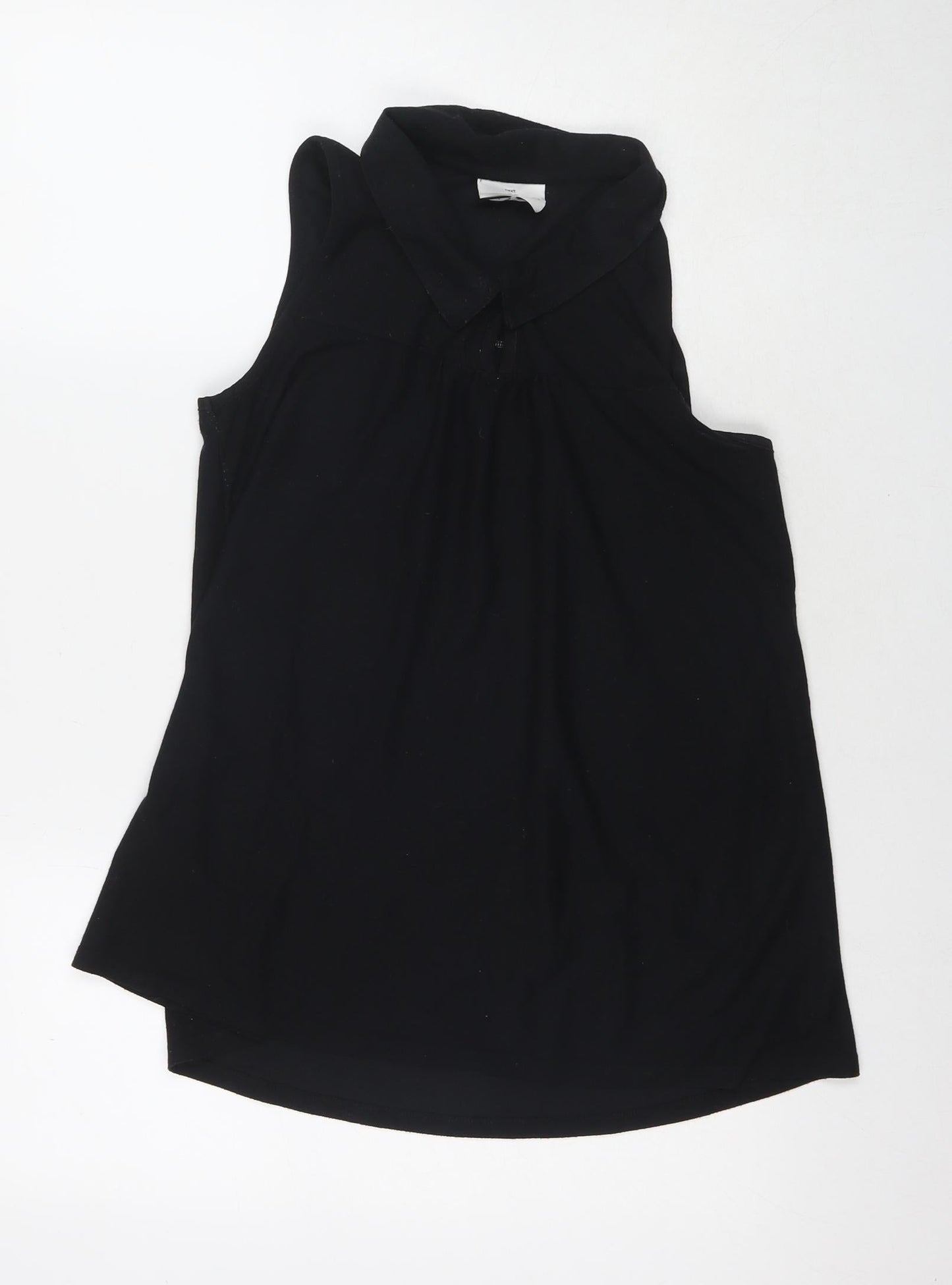 NEXT Womens Black Polyester Basic Tank Size 10 Collared