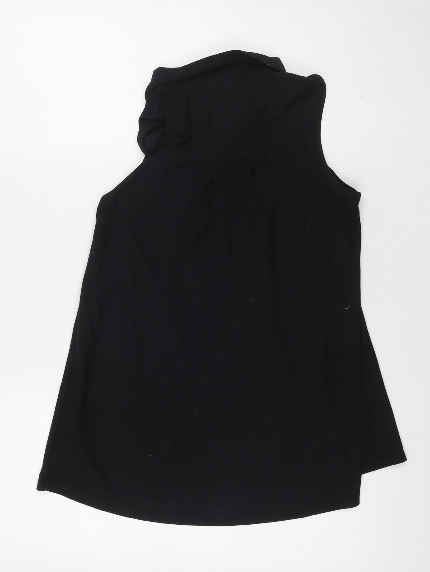 NEXT Womens Black Polyester Basic Tank Size 10 Collared