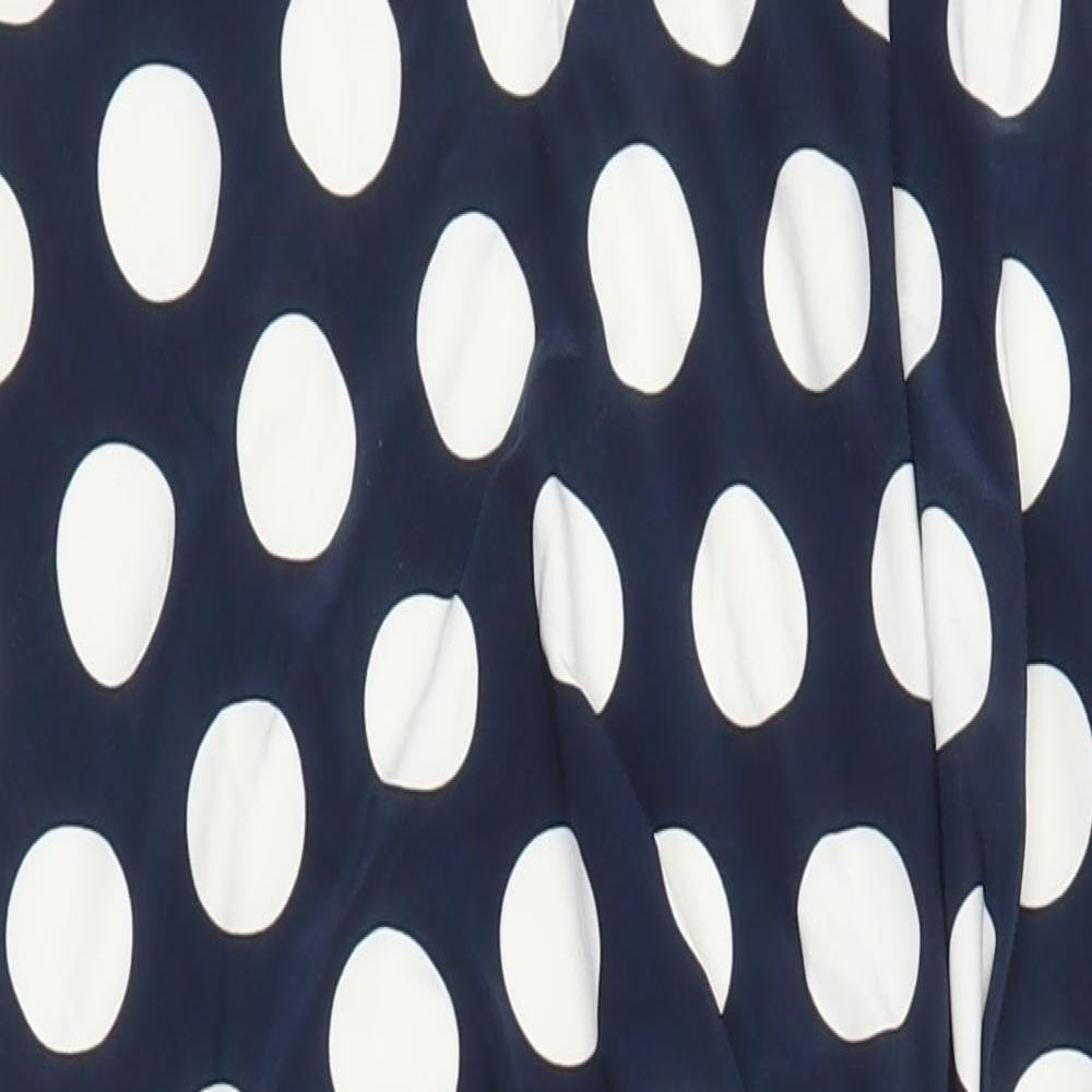 Precis Womens Multicoloured Polka Dot Polyester A-Line Size 12 Round Neck