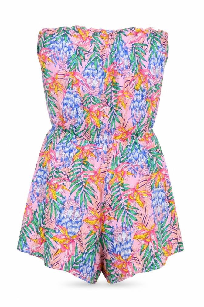 H&M Womens Multicoloured Geometric 100% Viscose Playsuit One-Piece Size 6
