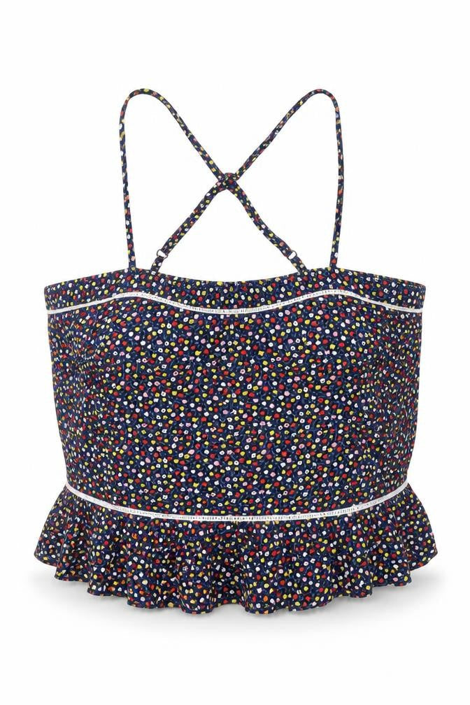 Jack Wills Womens Multicoloured Floral Viscose Camisole Blouse Size 6 Square Neck