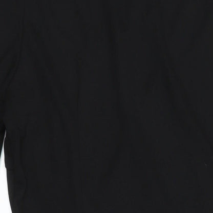 Marks & Spencer Womens Black Polyester Shift Size 12 V-Neck