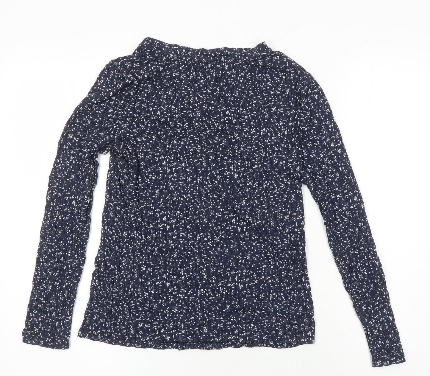 M&S Womens Multicoloured Floral Viscose Jersey Blouse Size 10 Sweetheart