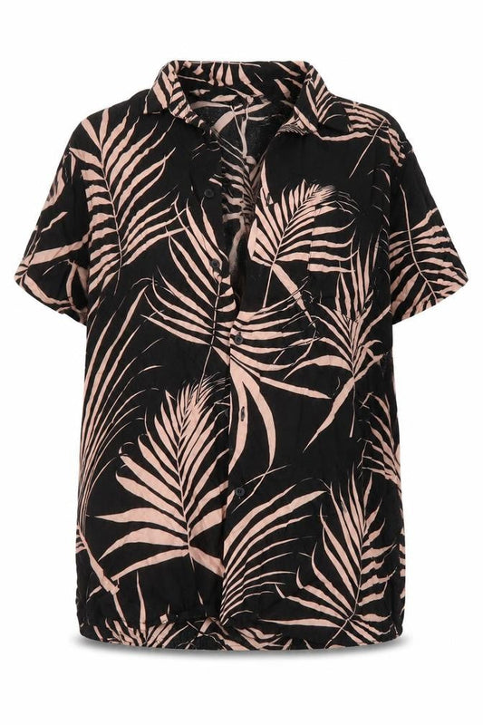 Cedarwood State Womens Multicoloured Geometric Viscose Tunic Blouse Size L Collared