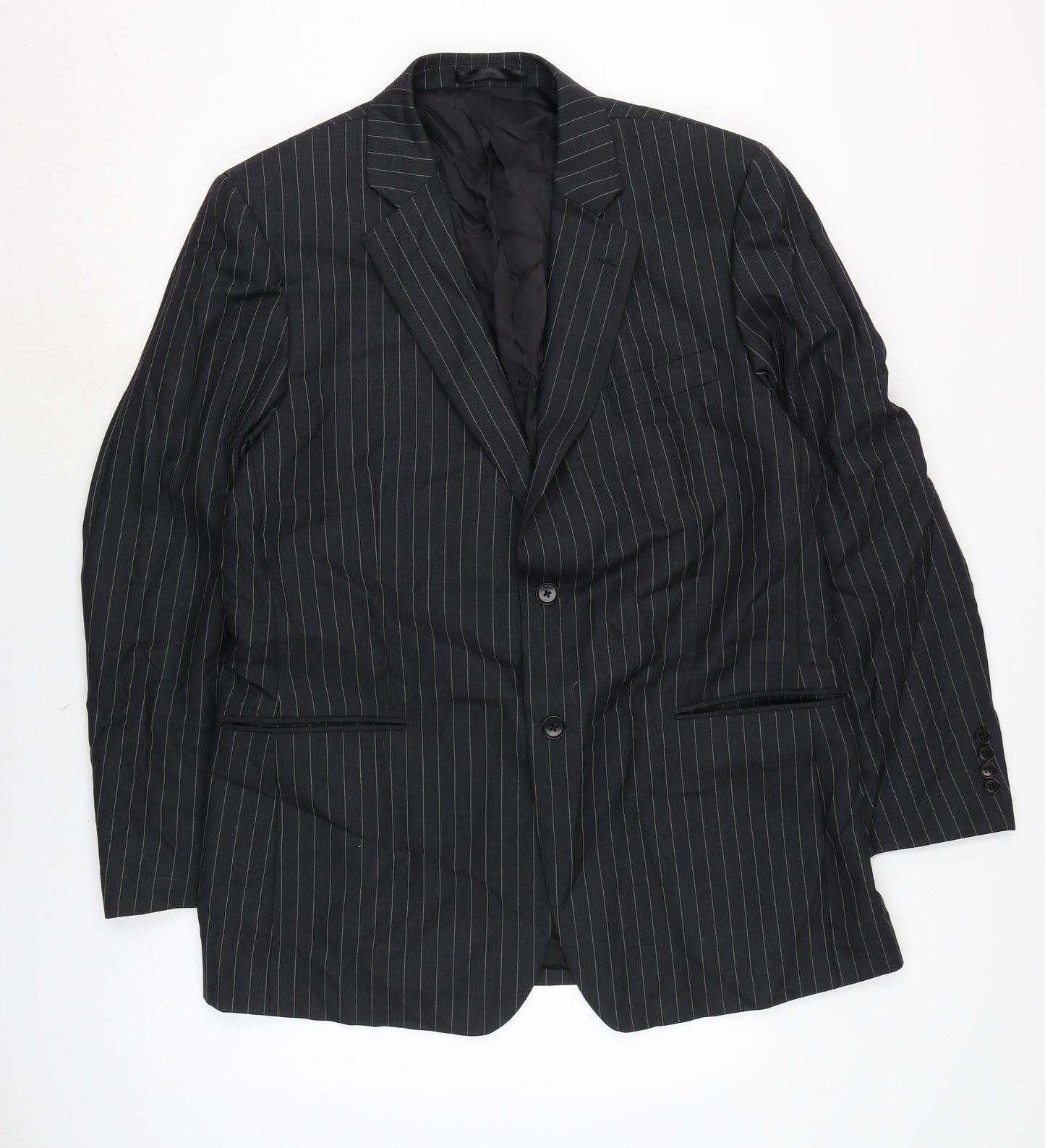 Brook Taverner Mens Black Jacket Size 44 Button