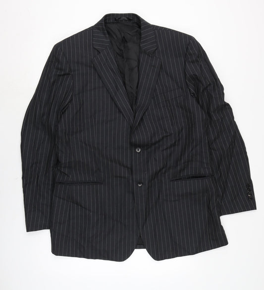 Brook Taverner Mens Black Jacket Size 44 Button