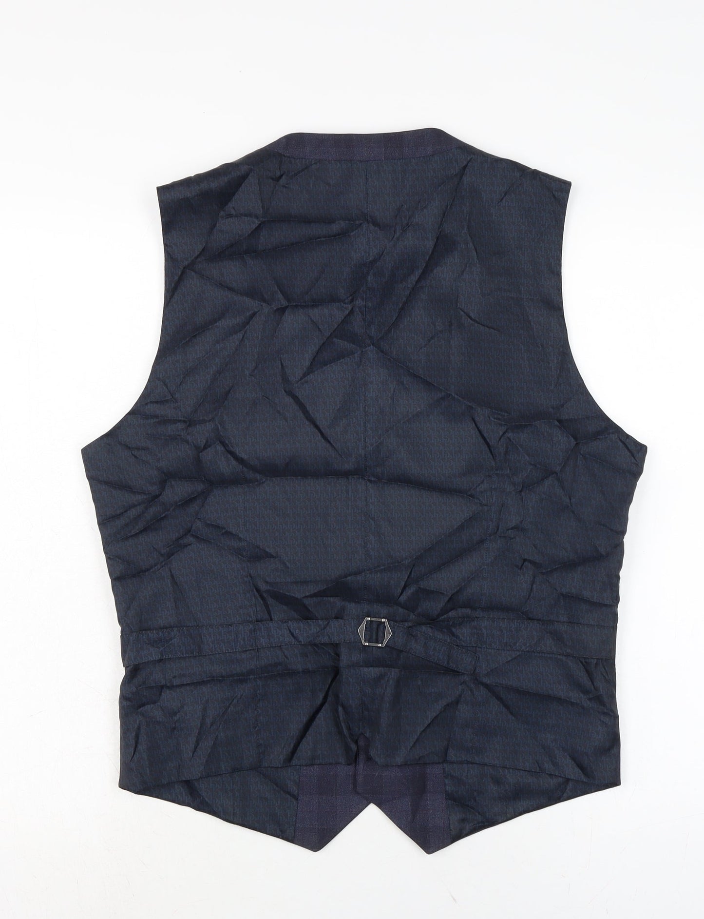 Burton Mens Blue Jacket Waistcoat Size M Button