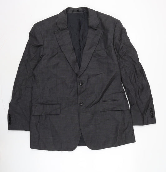 Brook Taverner Mens Grey Jacket Size 44 Button