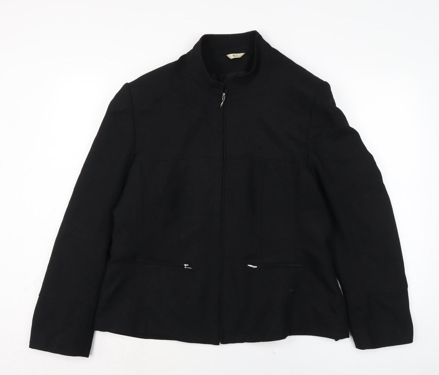 Klass Womens Black Jacket Size 20 Zip