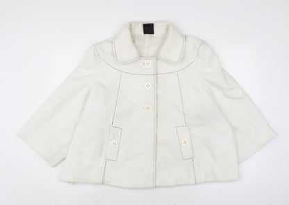 TG Womens White Jacket Size 24 Button
