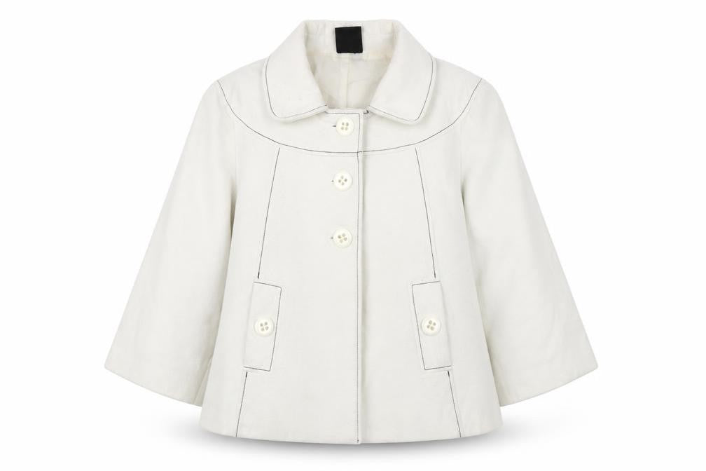 TG Womens White Jacket Size 24 Button