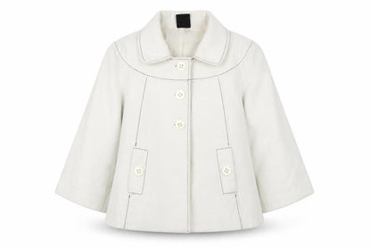 TG Womens White Jacket Size 24 Button