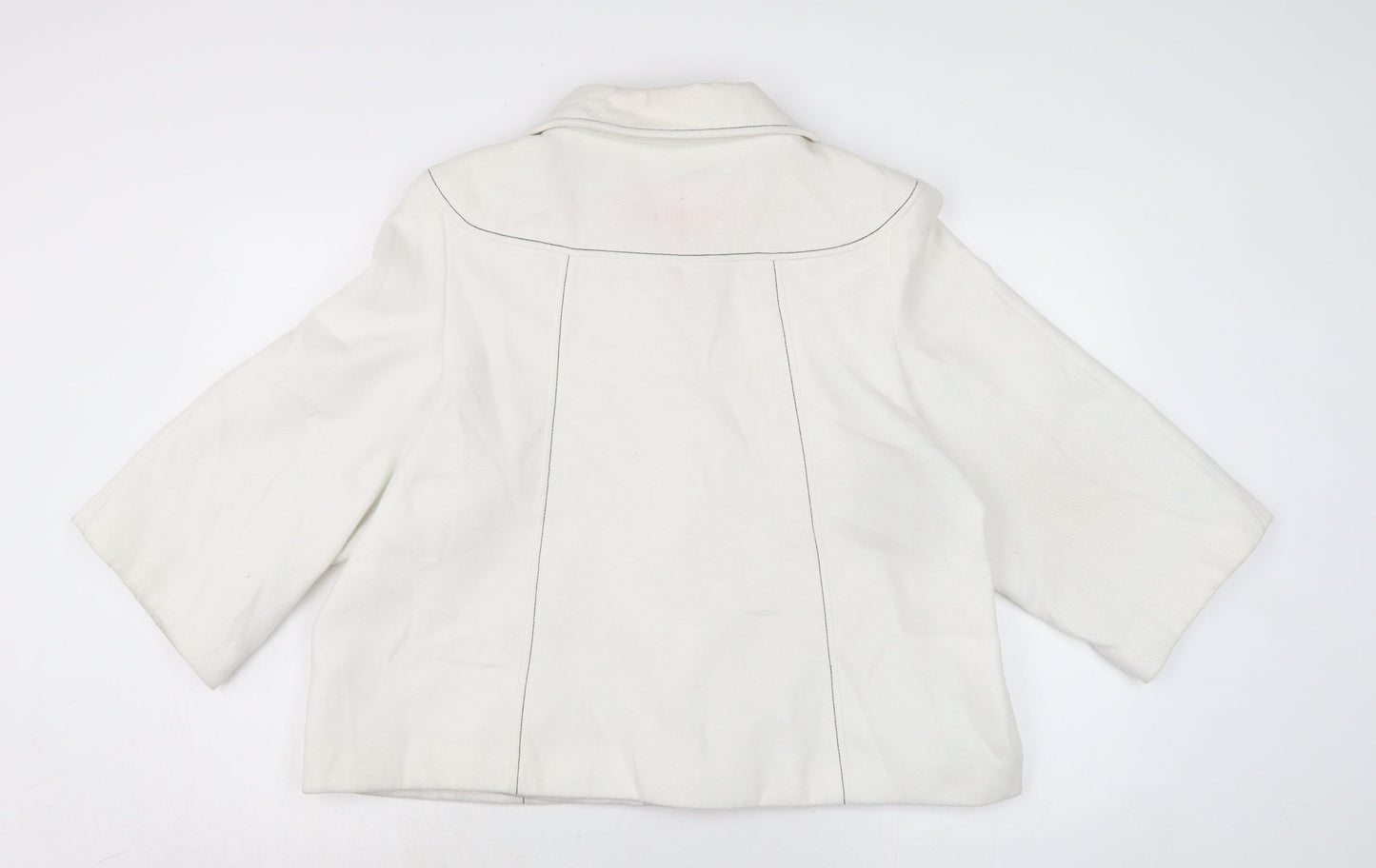 TG Womens White Jacket Size 24 Button