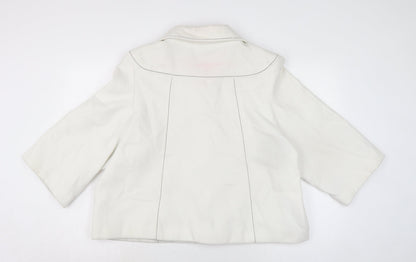 TG Womens White Jacket Size 24 Button